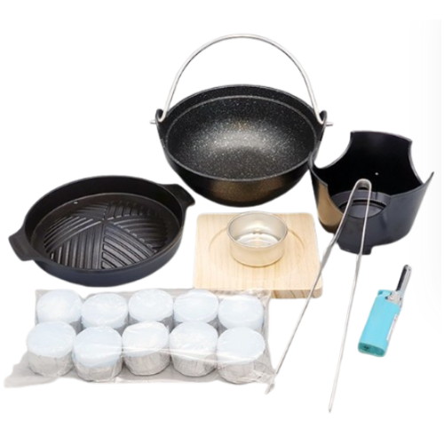하울스홈 온오프 미니 화로 + 그릴팬 + 스프팟 세트