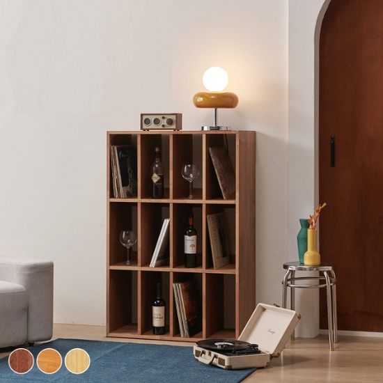 콜렉터 북케이스 LP장 깊은 원목책장 4x3 800