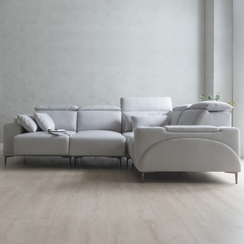 에보니아 미노 코너형 기본형 모션 패브릭 소파 5인용 (일반형)_이미지