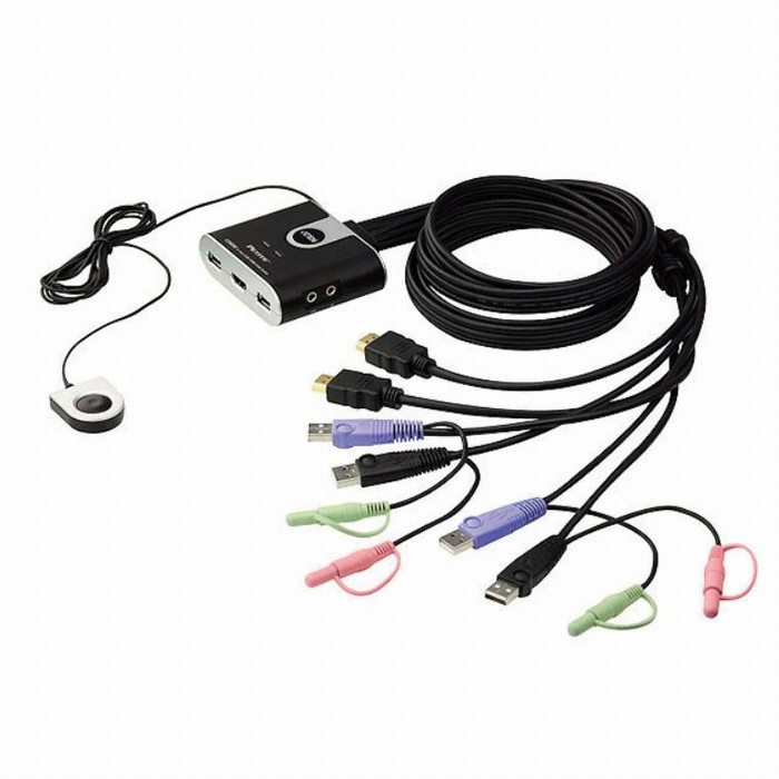 ATEN 2��Ʈ USB HD �����/���� KVM ����ġ (CS692)