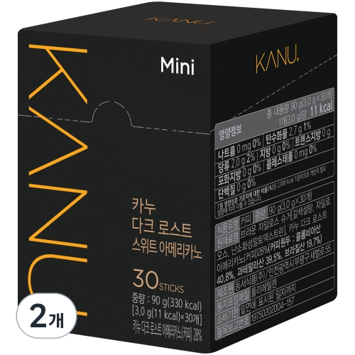 다크 로스트 스위트 아메리카노 미니 3g 30개입 2개