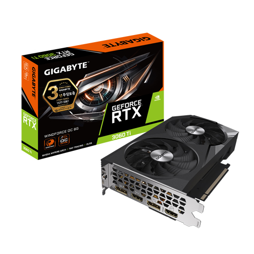 GIGABYTE ������ RTX 3060 Ti WINDFORCE OC D6 8GB ���̾���