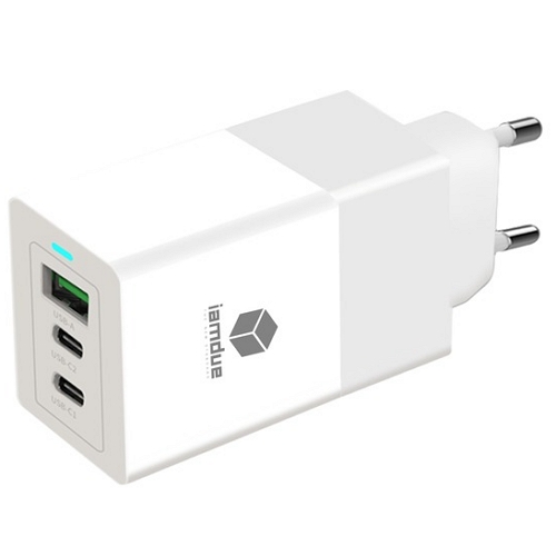 아이엠듀 PD PPS 65W 3포트 GaN 충전기 ZX-3U10T