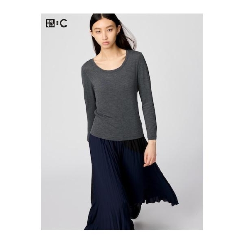 극난 히트 테크 캐시미어 블렌드 U 넥 T 15887761