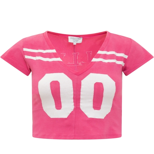 콜리나스트라다 Short Sleeves T-Shirts XX3235 HOTPINK 2790283