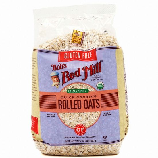 밥스레드밀 오가닉 퀵 쿠킹 롤드 오트 907g (해외)