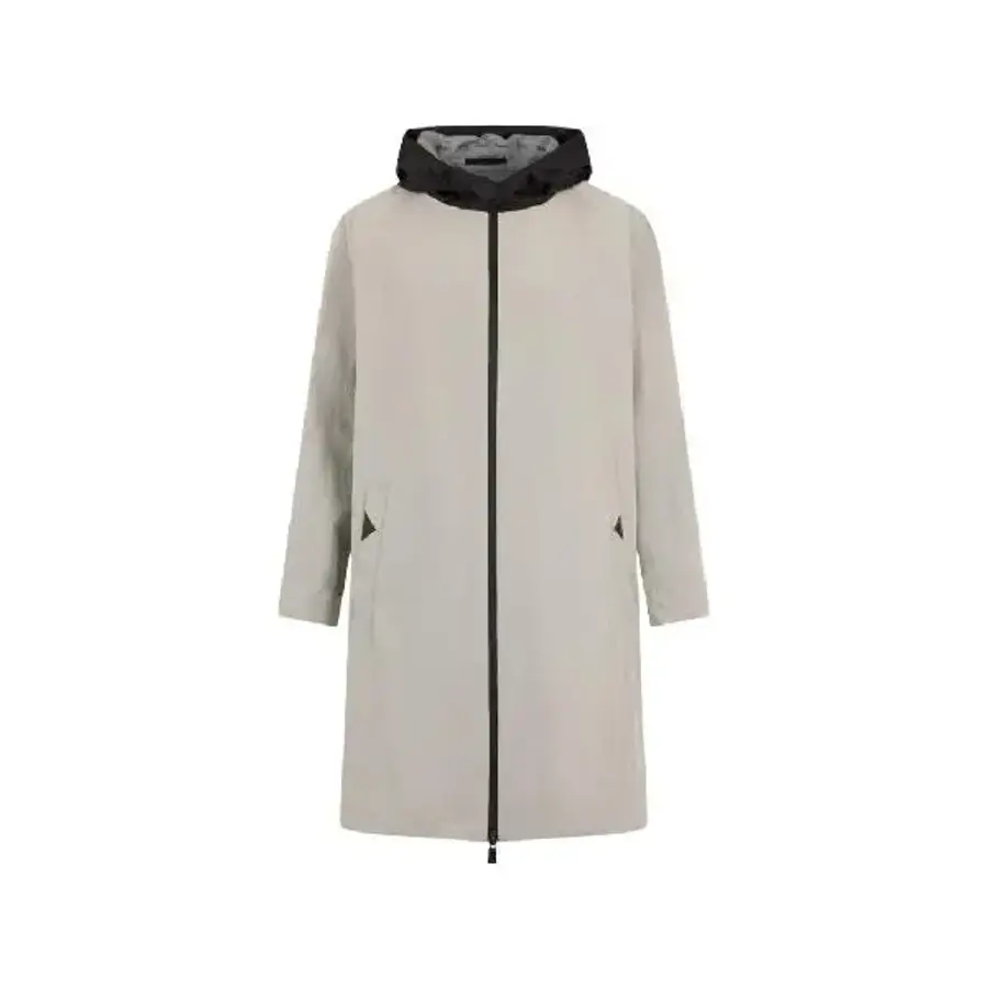 에르노 hooded zip fastening side pockets coat GC00076DL12796 T