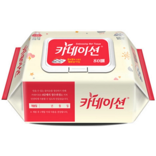 엠보 물티슈 캡형 80매