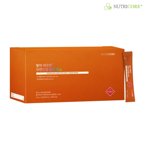 뉴트리코어 발아 카무트 브랜드밀 함유 효소 3.5g 30포 (5개)_이미지