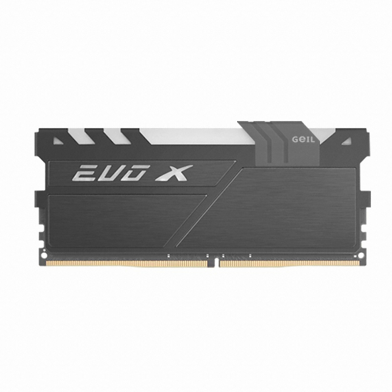 GeIL DDR4-2400 CL17 EVO X GUNMETAL RYZEN RGB 패키지 (8GB(4Gx2))_이미지