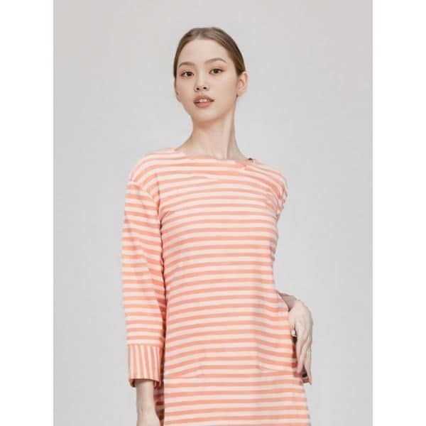 EnC 핑크 마린 단가라 티셔츠 ENLW31201J_ 389750