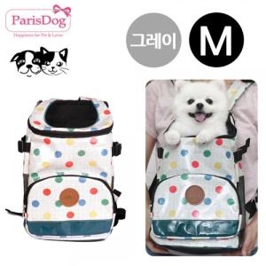 패리스독 멀티 도트 앞가방 그레이 (M)