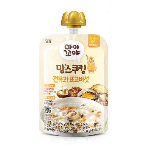 남양유업 맘스쿠킹 전복과 표고버섯 100g (1개)_이미지