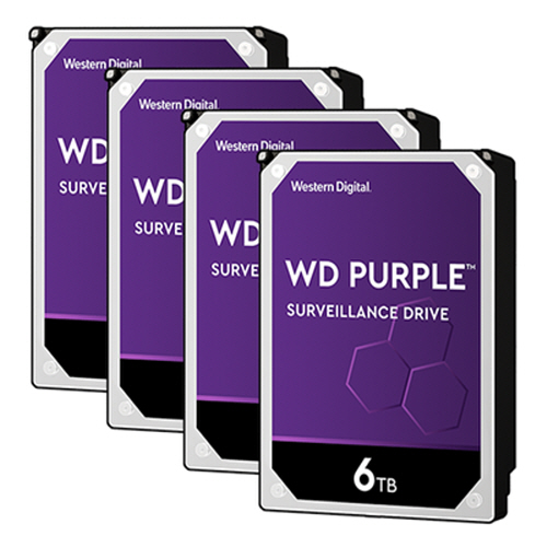 Western Digital WD Purple 패키지 5400/64M WD60PURZ (4x6TB)_이미지