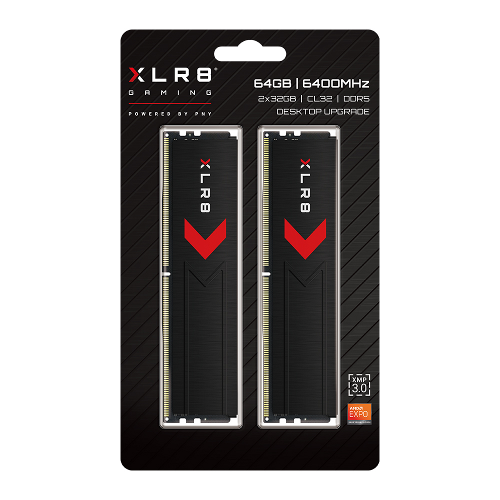 PNY XLR8 DDR5-6400 CL32 Heatsink ��Ű��(64GB(32Gx2))
