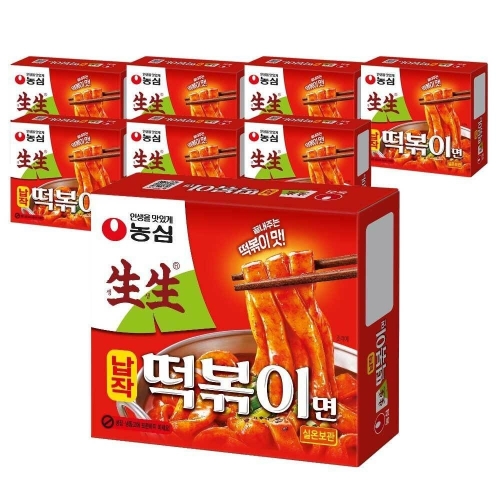 농심 생생납작떡볶이면 258g (10개)