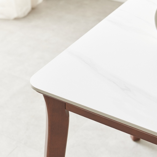 라로퍼니처 롤랑 포세린 통세라믹 낮은 식탁 1400 (의자2개+벤치1개)_이미지