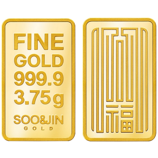 수앤진골드 복 골드바 24K 순금 3.75g_이미지