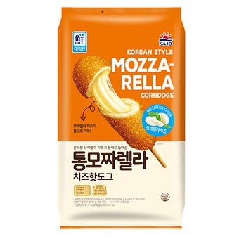 사조대림 대림선 통모짜렐라 치즈<b>핫도그</b> 5개입 400g