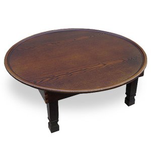 박씨상방 원2.5접 1도 엔틱 원형밥상 (75x75cm)_이미지