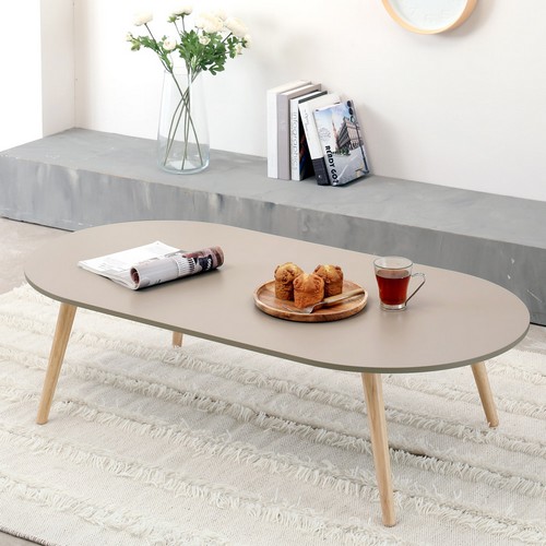 아이캔컴퍼니 라운드볼 LPM 원목다리 거실테이블 1200_이미지