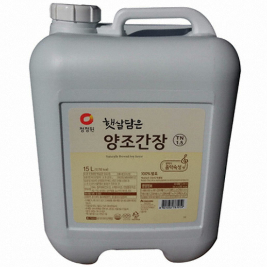 청정원 햇살담은 양조간장 15L이미지입니다. 누르면 해당 게시물로 새창이동합니다.