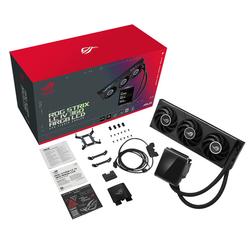 ASUS ROG STRIX LC IV 360 ARGB LCD 대원씨티에스 (블랙)
