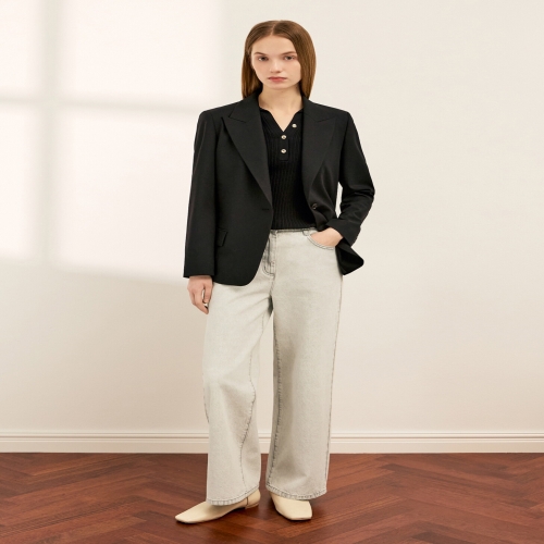 인동에프엔 리스트 여성 클래식 테일러드 싱글 자켓 SWWJKQ11020