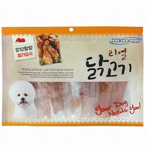 펫더맨 리얼 닭고기 말랑말랑 젤리습식 300g (1개)_이미지
