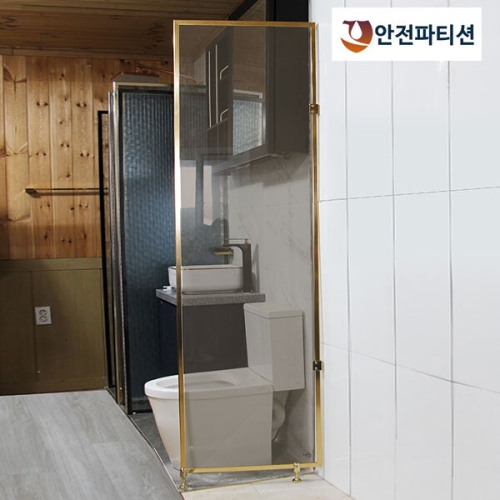 에코그린 안전파티션 AG010 브론즈 강화유리 파티션 600_이미지