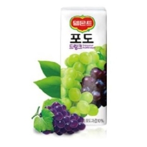 롯데칠성음료 델몬트 포도 드링크 190ml (72개)