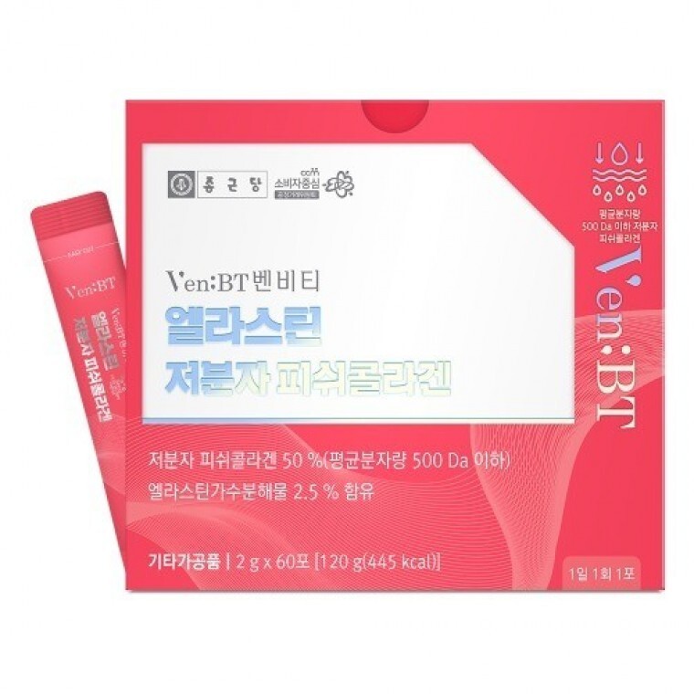 종근당 벤비티 엘라스틴 저분자 피쉬콜라겐 2g 60포 (18개)_이미지
