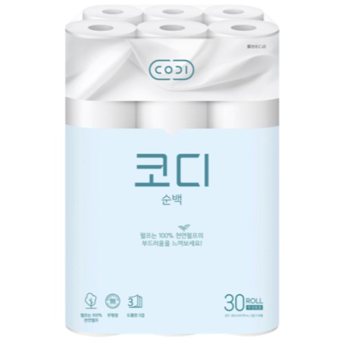 코디 순백 30m (30롤) (10팩)_이미지