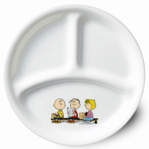 코렐 스누피더홈 삼절접시 소 (1개)_이미지