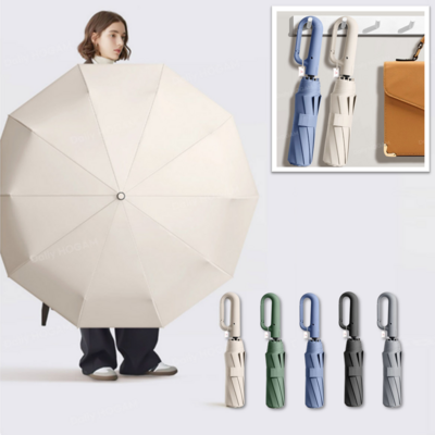 [불명] 일상HO감 4세대 초대형 장우산 보다 큰 3단우산 여행 등산 카라비너 골프우산_이미지