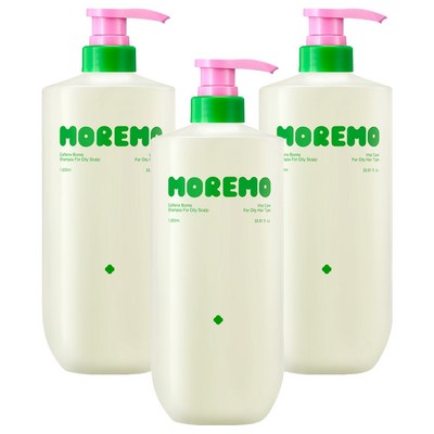 모레모 카페인바이옴 샴푸 지성용 1000ml (3개)_이미지