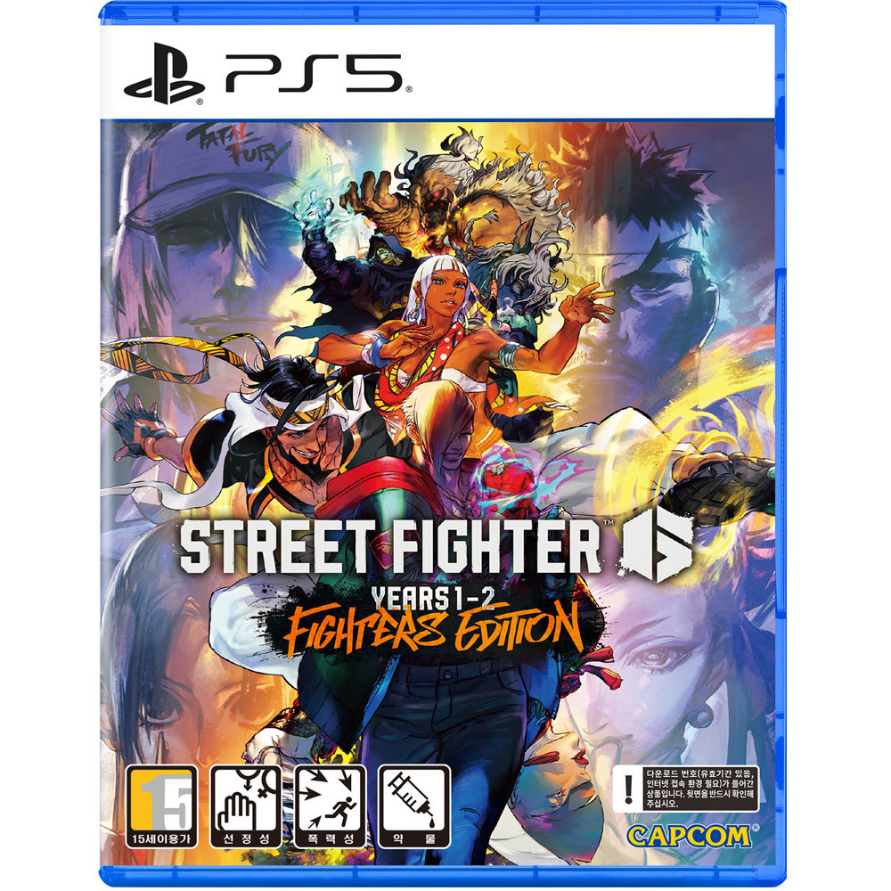  스트리트 파이터 6 Years 1-2 파이터즈 에디션 한글판 PS5, 패키지디스크