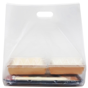 쿠팡 코멧 다용도 무지 HDPE 비닐 쇼핑백 대형 반투명 100개_이미지