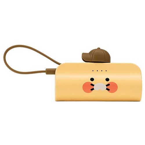 리튬포어스 카카오프렌즈 춘식이 도킹형 보조배터리 5000mAh (8핀, 1개)