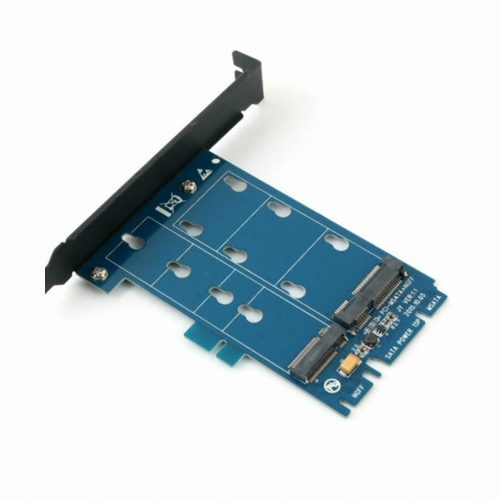 라이트컴 COMS mSATA + M.2 to SATA3 변환카드 (IB956)
