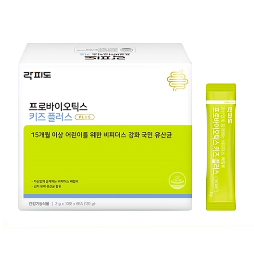 락피도 프로바이오틱스 키즈 플러스 2g 60포 (1개)_이미지