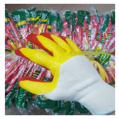 한길 황이중코팅장갑 13G (50켤레)_이미지