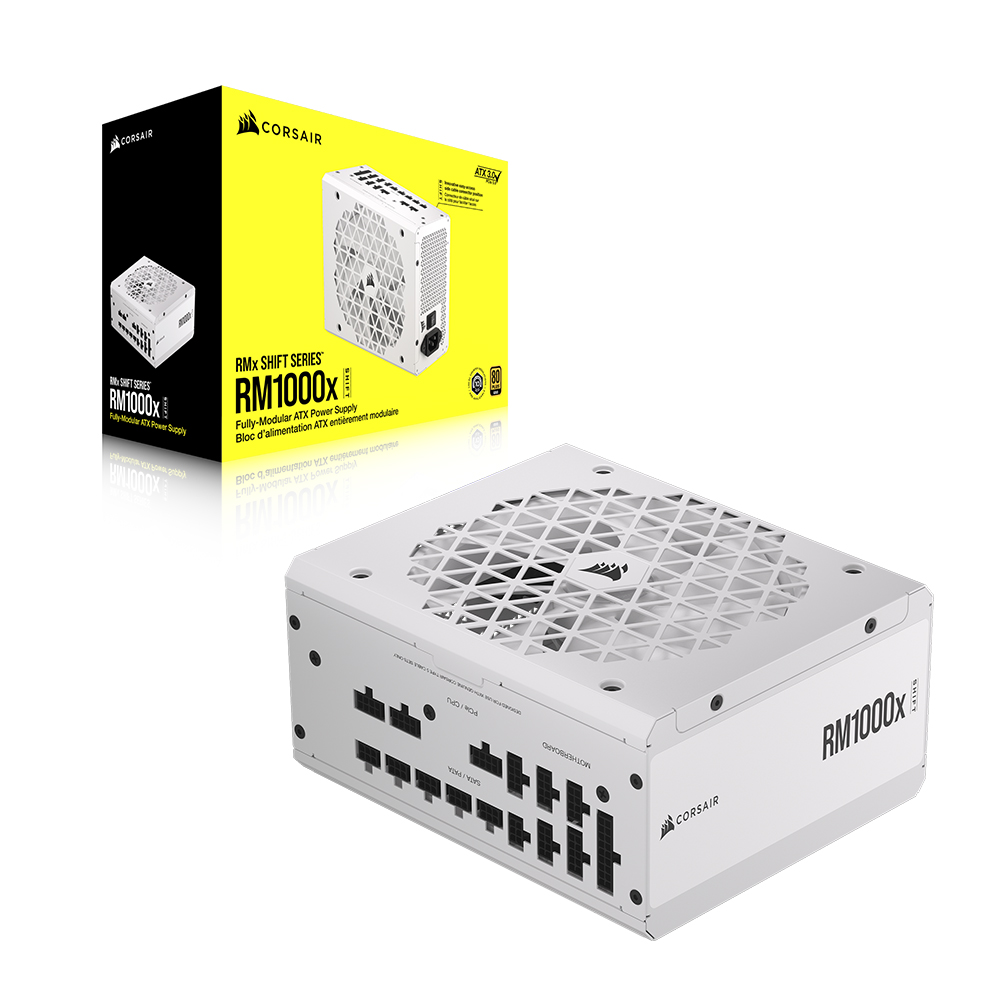 CORSAIR RM1000x SHIFT 80PLUS골드 ATX3.0 화이트_이미지