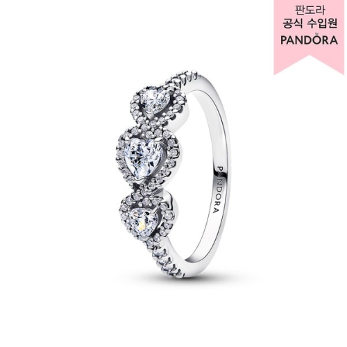판도라 헤일로 하트 트릴로지 링 194413C01_이미지