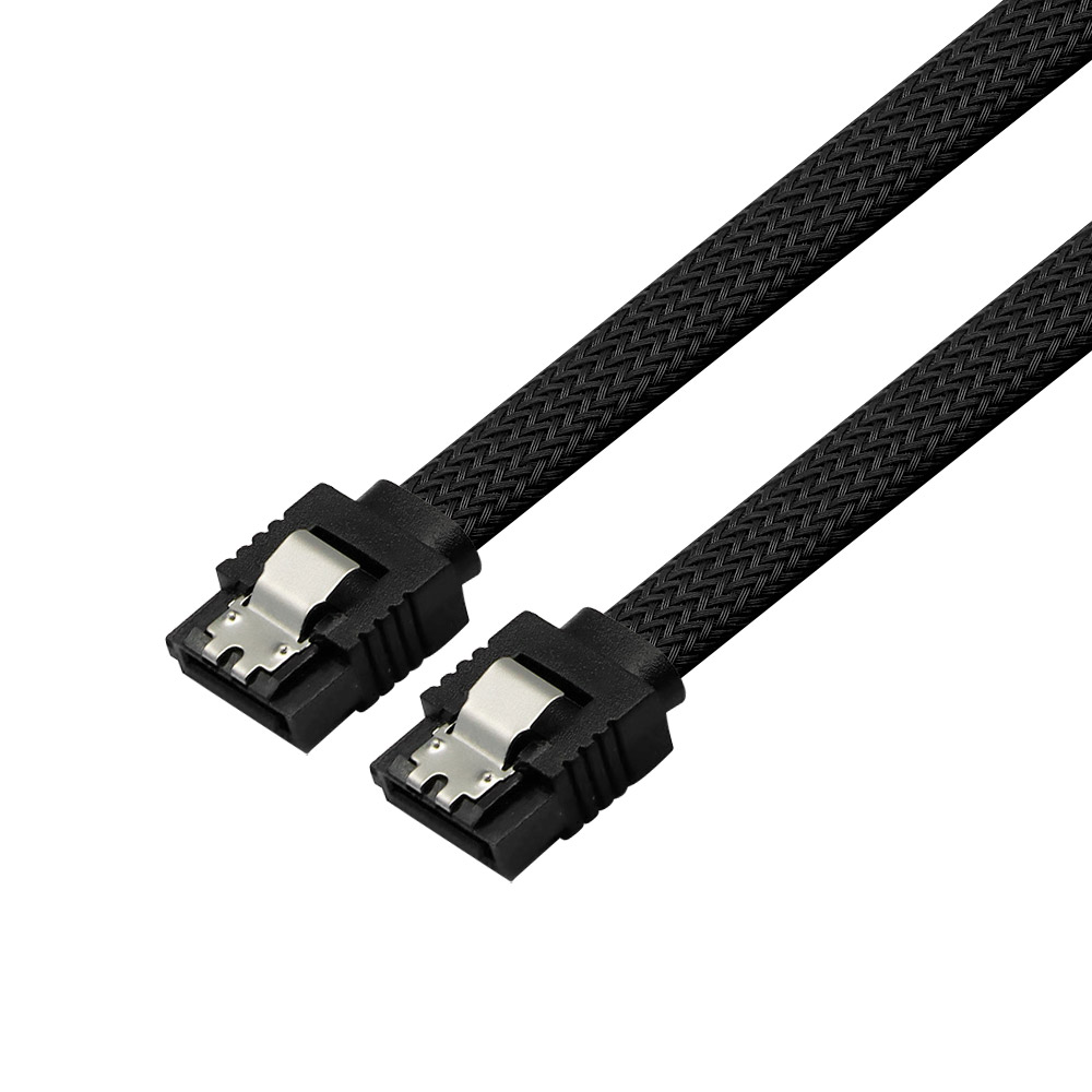 마하링크 SATA3 케이블 그물망 블랙 (ML-S3MBK, 0.5m)_이미지