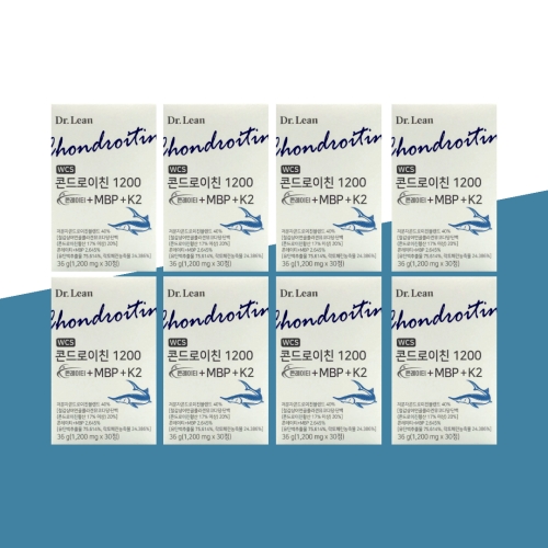 닥터린 WCS 콘드로이친 1200 콘레이티+MBP+K2 1200mg 30정 (8개)