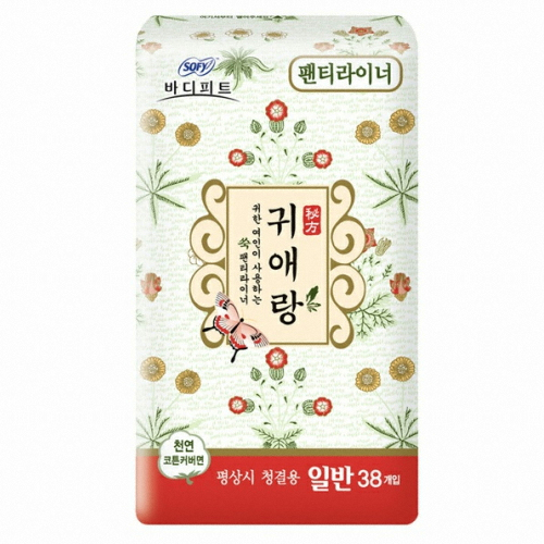 쏘피 바디피트 귀애랑 일반 팬티라이너 38개 (6팩(228개))_이미지