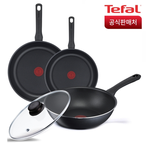 테팔 뉴컴포트그립 프라이팬 4종 (팬24,28+웍28+뚜껑)