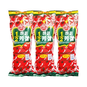 오뚜기 LIGHT&JOY 1/2 하프 케찹 475g (3개)