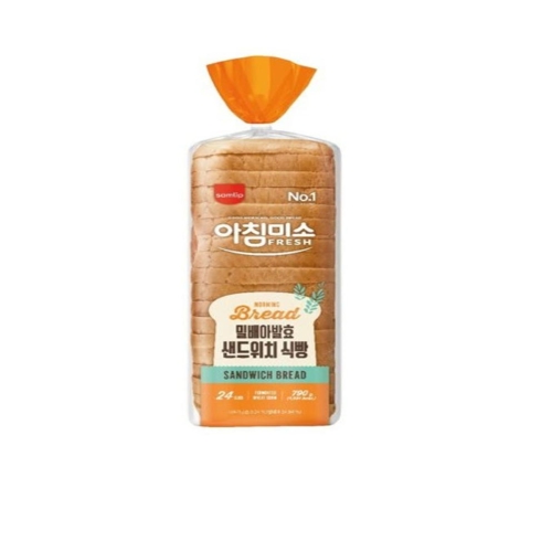 SPC삼립 아침미소 밀배아발효 샌드위치식빵 790g (15개)_이미지